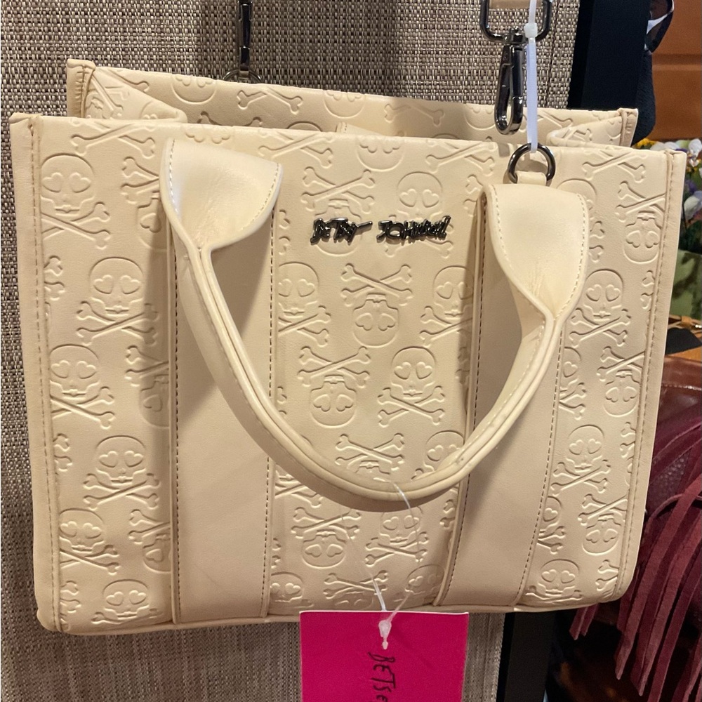 Betty Johnson new tags. Beautiful beige color with matching small coin purse